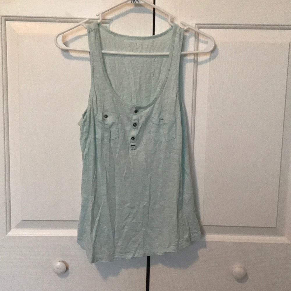 Express light seafoam green tank top